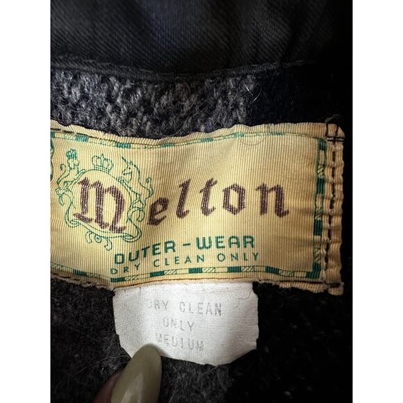 Vtg Melton Jacket Wintermaster Medium Wool Mackinaw Shacket Hunting Plaid Chore - Picture 4 of 8